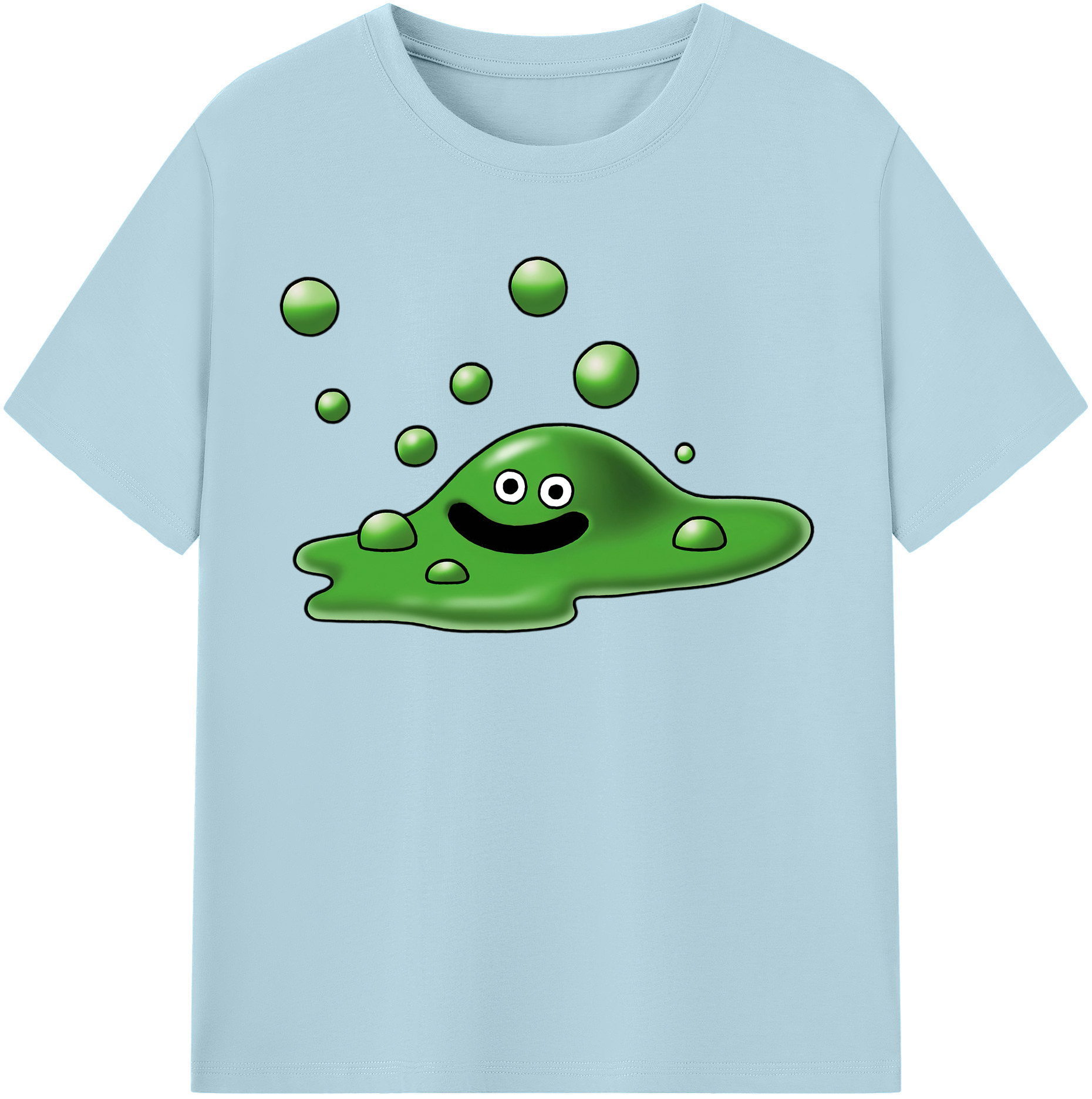 （画像用） ドラゴンクエスト Doragon Kuesuto Dragon Quest 綿100％半袖Tシャツ（フロントプリント）